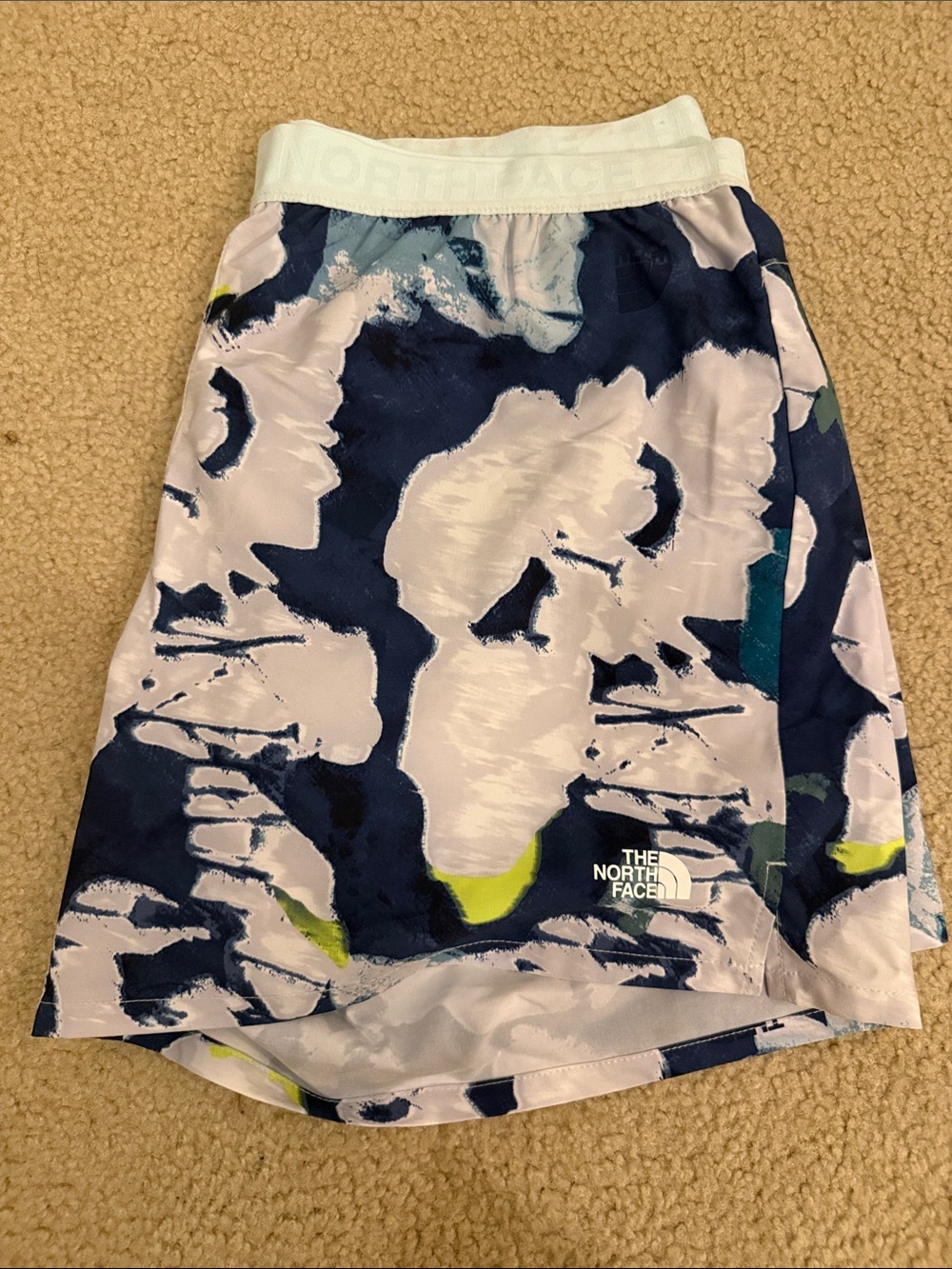 The North Face Women's Navy, White & Lime Abstract High-Low Skirt